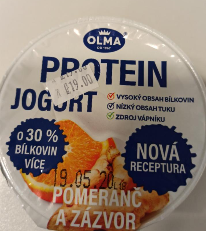 Fotografie - Protein jogurt pomeranč a zázvor Olma