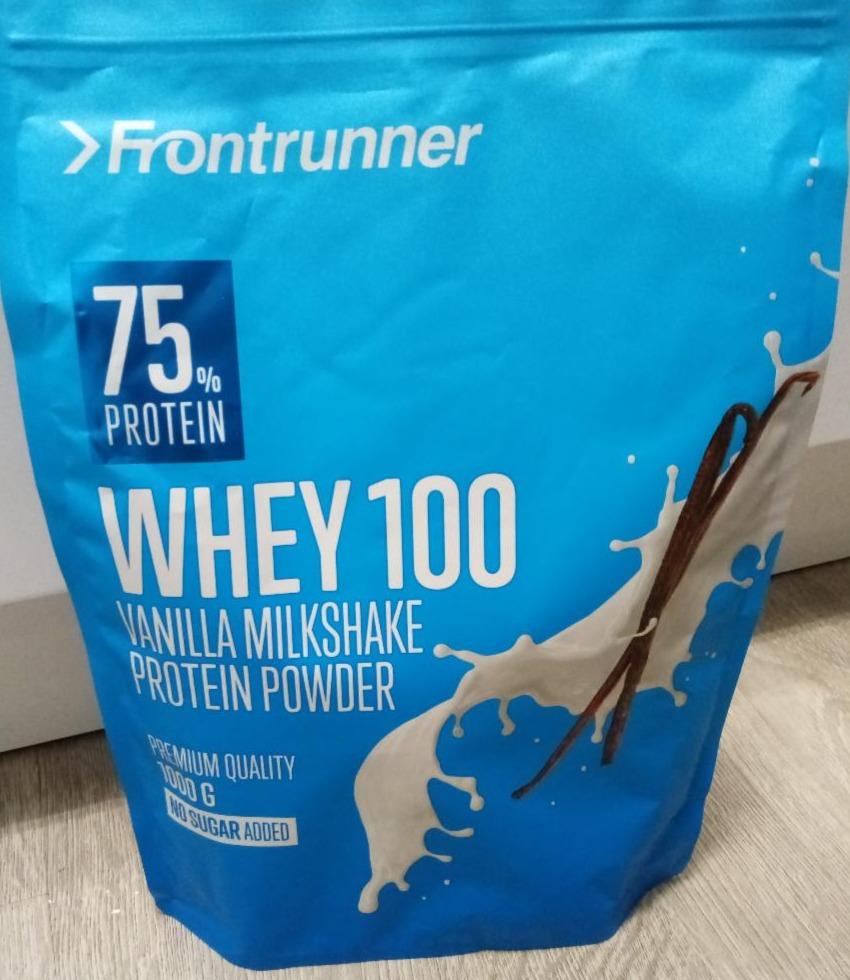 Fotografie - Whey 100 Vanilla Milkshake Protein Powder Frontrunner