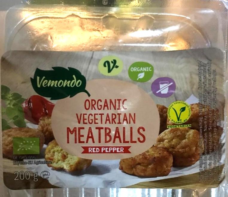 Fotografie - Organic vegetarian meatballs red pepper Vemondo