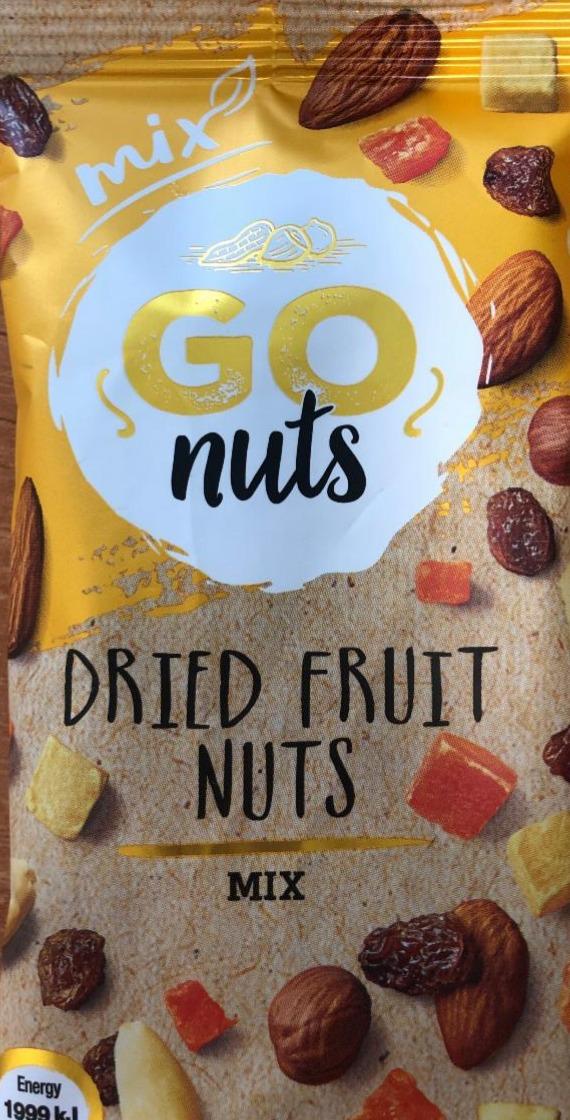 Fotografie - Dried Fruit nuts mix Go nuts