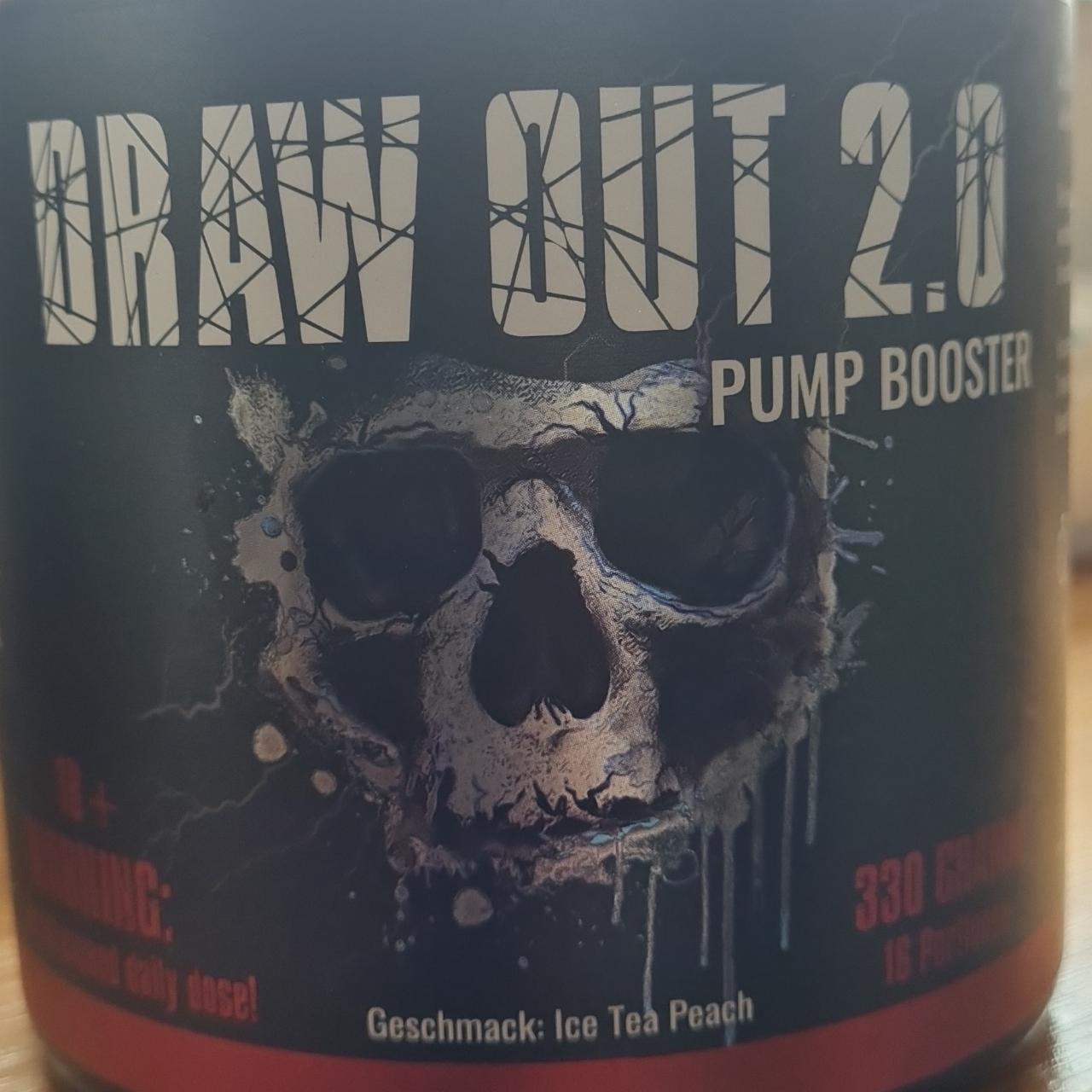 Fotografie - Draw Out 2.0 Pump Booster Ice Tea peach Gym nutrition