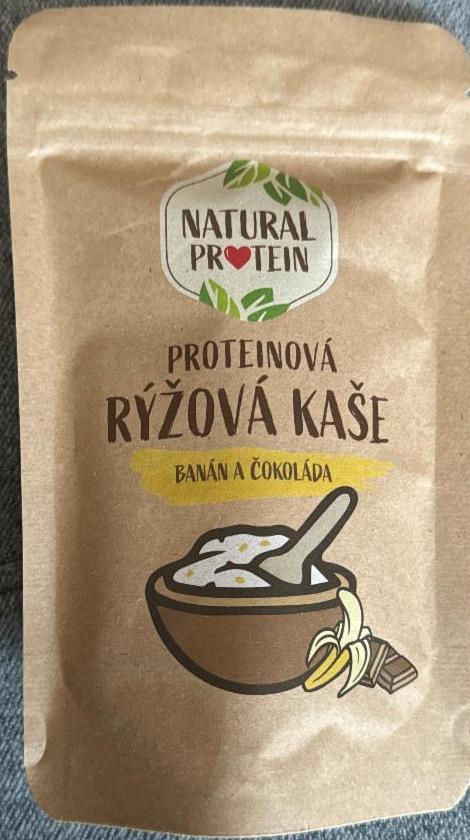 Fotografie - Proteinová rýžová kaše banán a čokoláda Natural protein