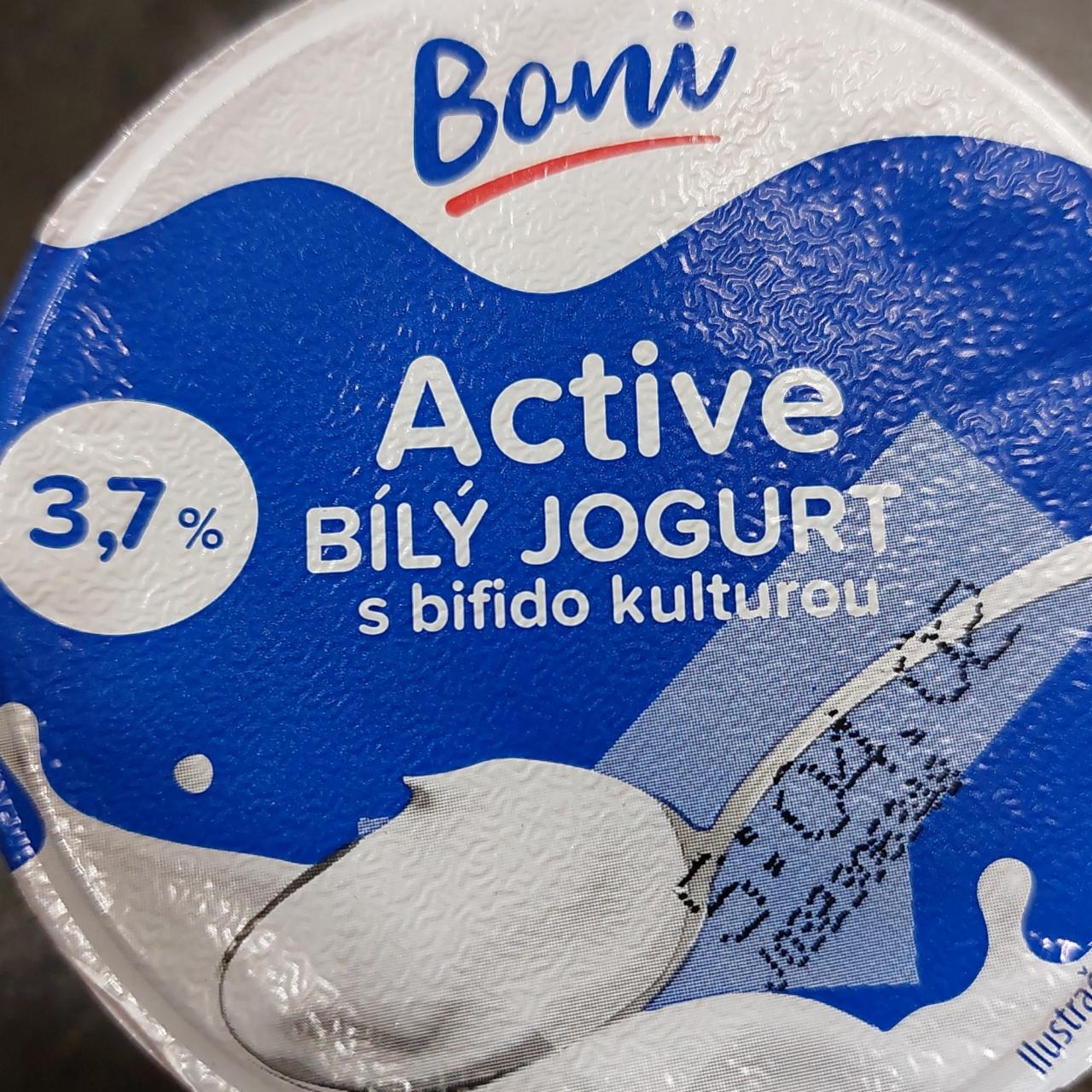 Fotografie - Active bílý jogurt s bifido kulturou 3,7% Boni