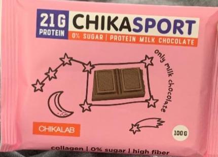 Fotografie - ChikaSport 21g Protein Milk Chocolate 0% sugar ChikaLab