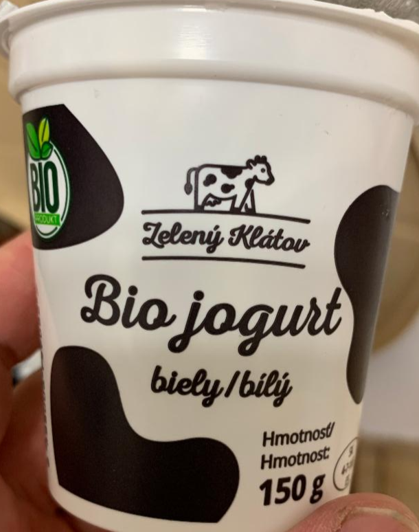 Fotografie - Bio jogurt bílý Zelený Klátov