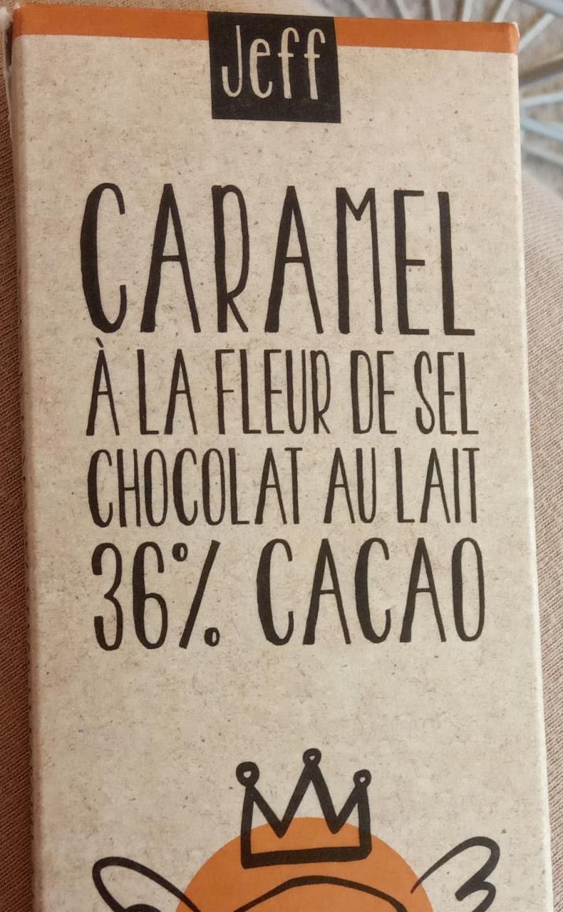 Fotografie - Caramel à la fleur de sel chocolat au lait 36% cacao Jeff