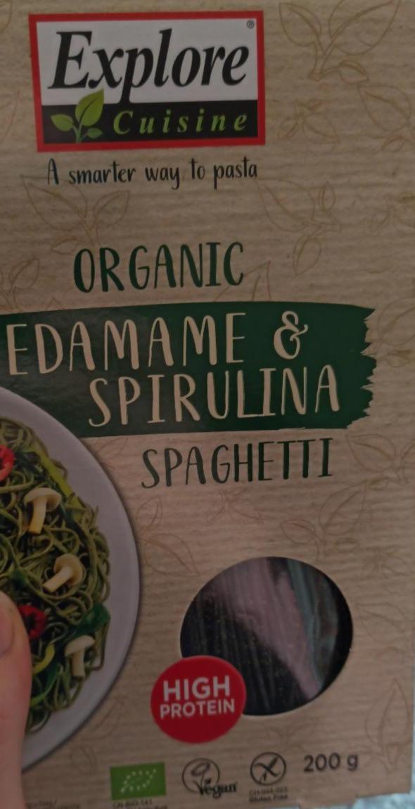 Fotografie - Organic Edamame & Spirulina spaghetti Explore Cuisine