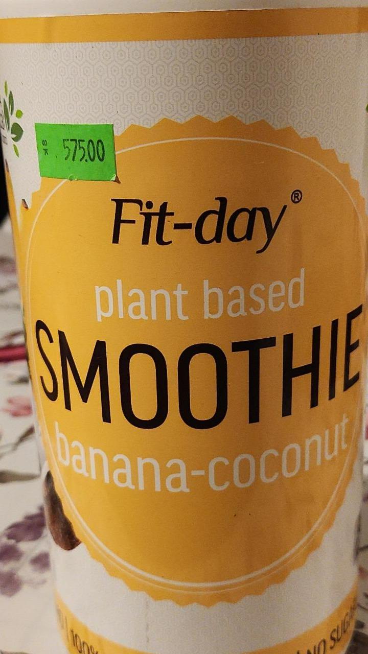 Fotografie - Plant based Smoothie banana-coconut Fit-day