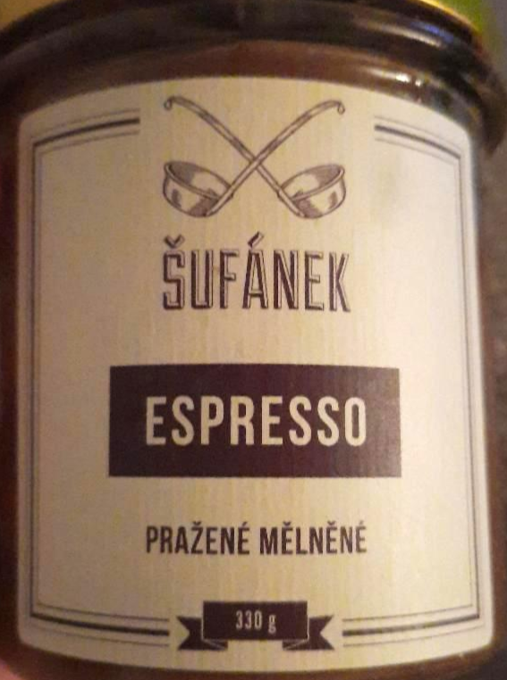 Fotografie - Espresso pražené mělněné Šufánek
