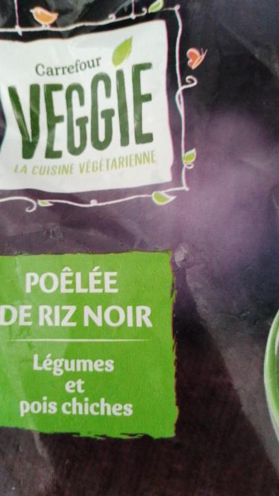 Fotografie - Poêlée de riz noir légumes pois chiches Carrefour VEGGIE