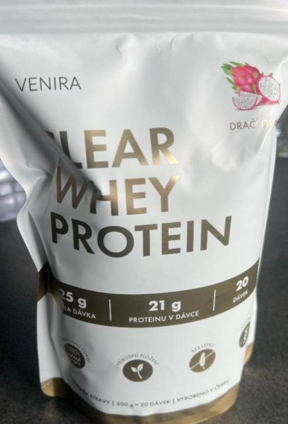 Fotografie - Clear whey protein drink dračí ovoce Venira
