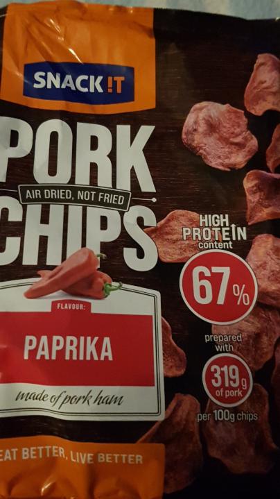 Fotografie - Pork Chips Paprika Snack !T