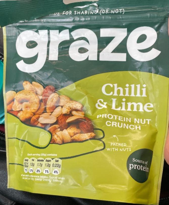 Fotografie - Chilli & lime protein nut crunch Graze