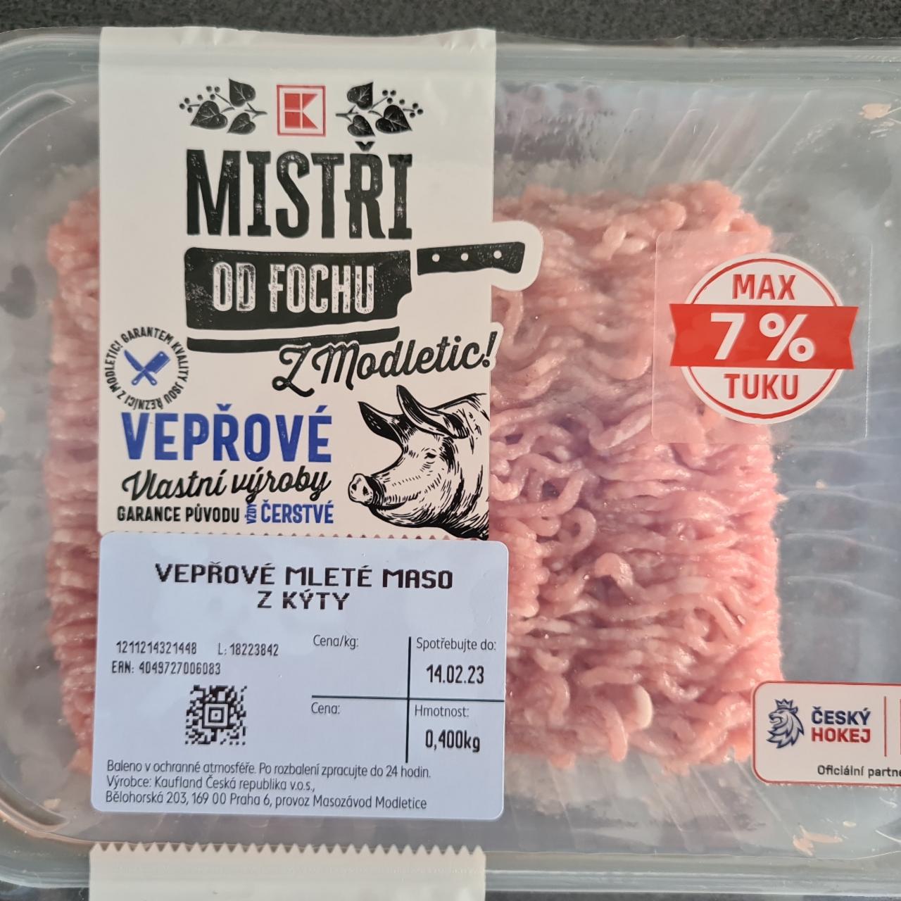 Fotografie - Vepřové mleté maso z kýty 7% tuku K-Mistři od fochu
