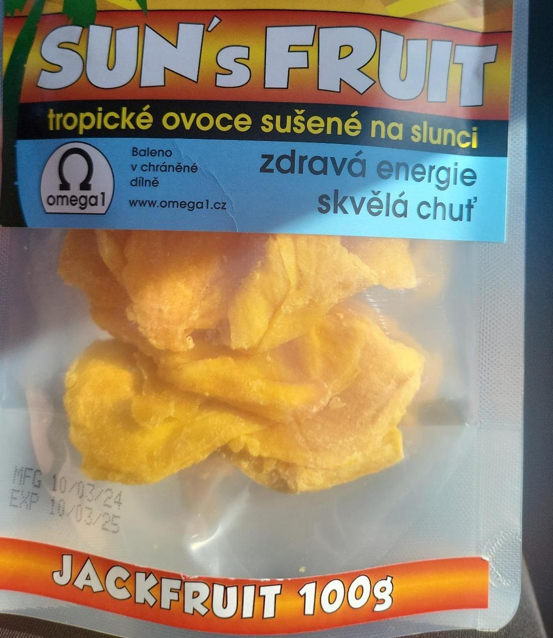 Fotografie - Sušený Jackfruit plátky Sun's fruit