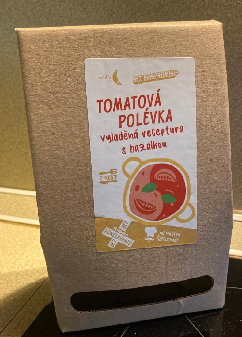 Fotografie - Tomatová polévka vyladěná receptura s bazalkou Rohlik.cz