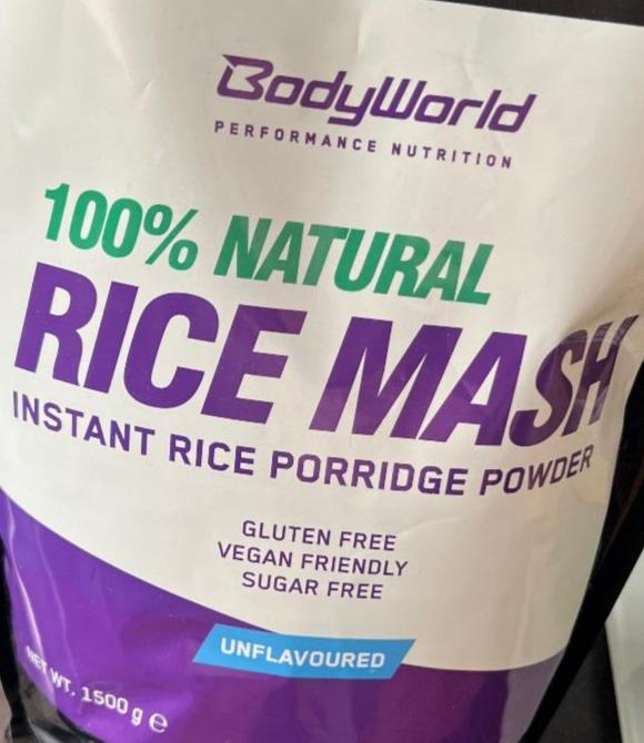 Fotografie - 100% Natural Rice Mash Unflavoured BodyWorld