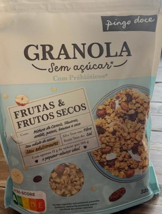 Fotografie - Granola sem açúcar Frutas & Frutos secos pingo doce