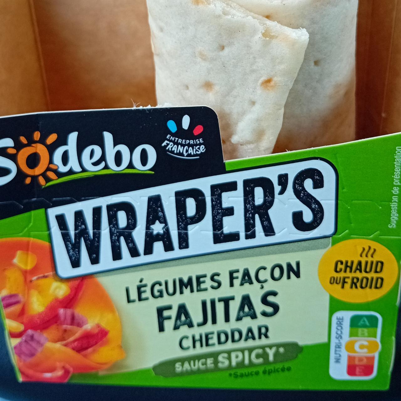 Fotografie - Wraper's Légumes Façon Fajitas Cheddar Sodebo