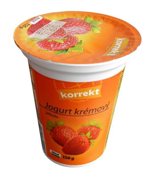 Fotografie - Korrekt krémový jogurt jahodový