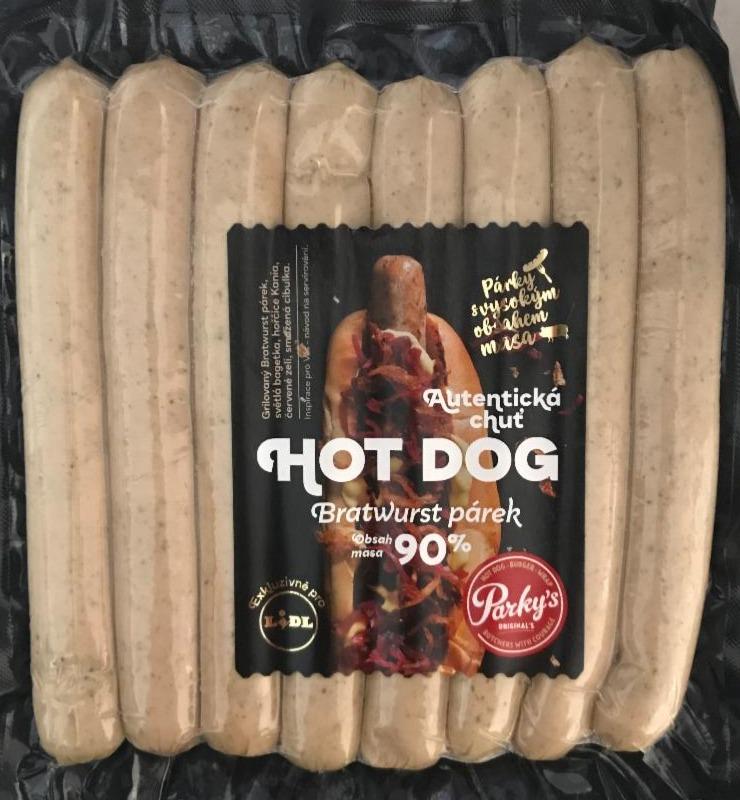 Fotografie - Parky's Hot Dog Bratwurst párek 90% masa