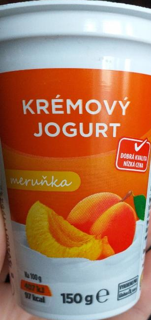 Fotografie - Krémový jogurt meruňka Globus