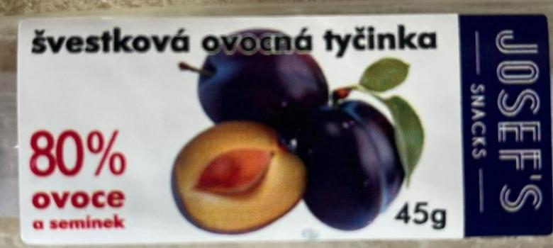 Fotografie - Švestková ovocná tyčinka Josef's snacks