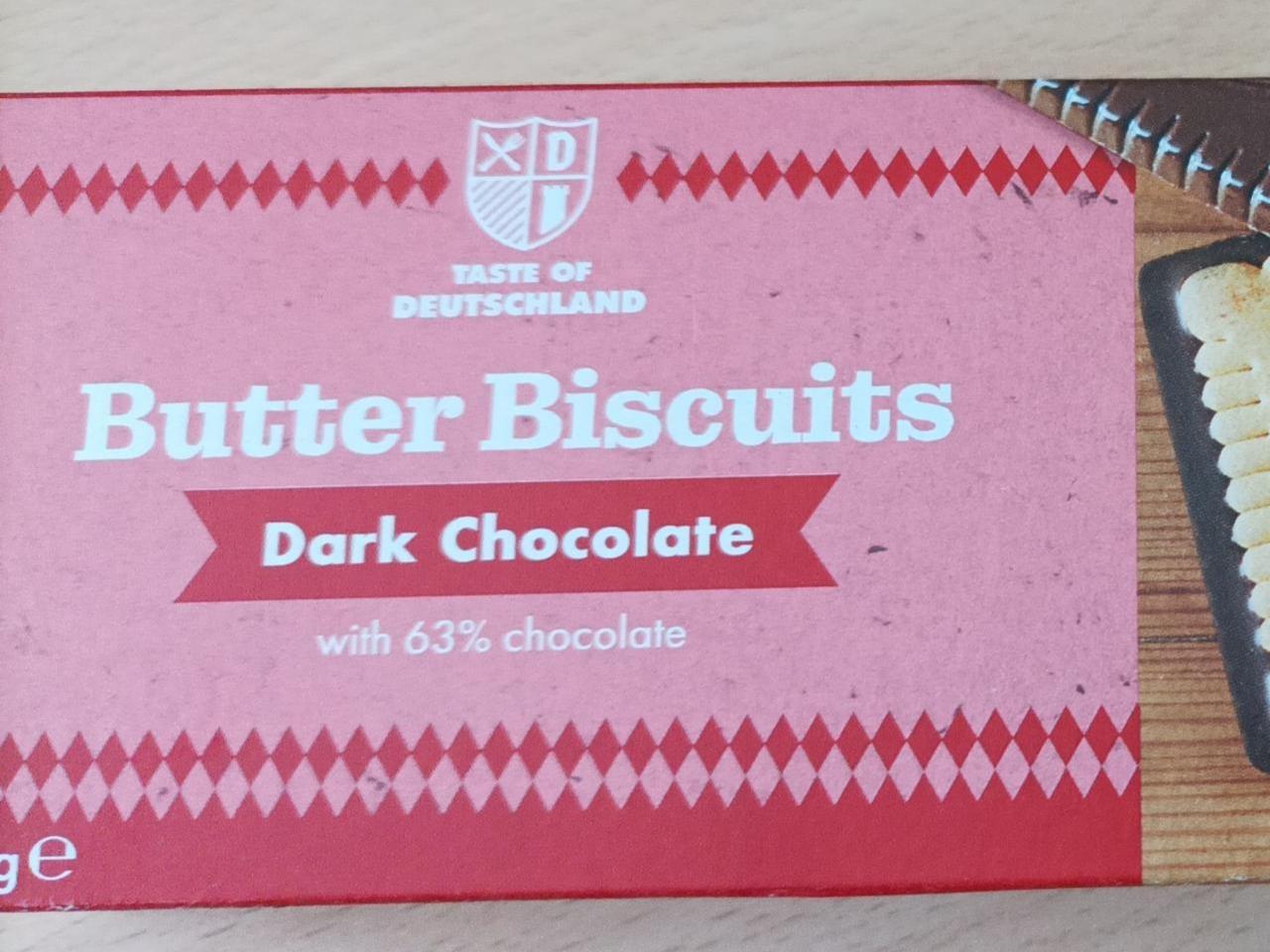 Fotografie - Butter Biscuits Dark Chocolate Taste of Deutschland