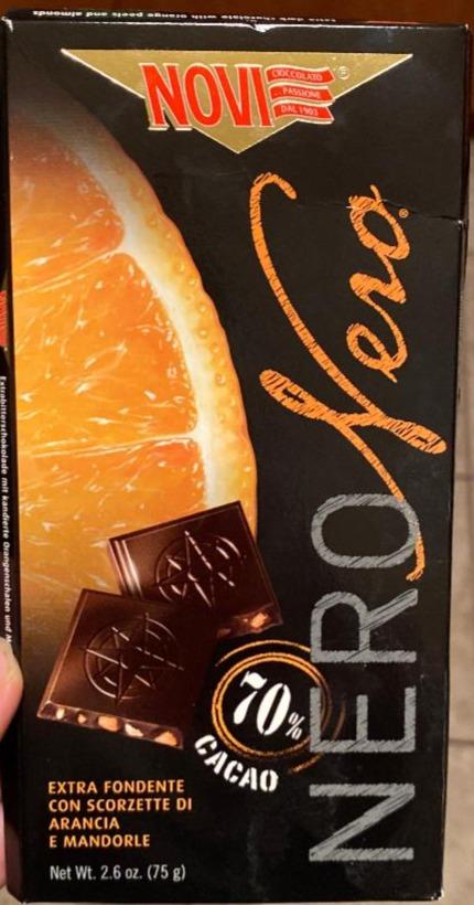 Fotografie - Nero hořká čokoláda pomeranč 70%