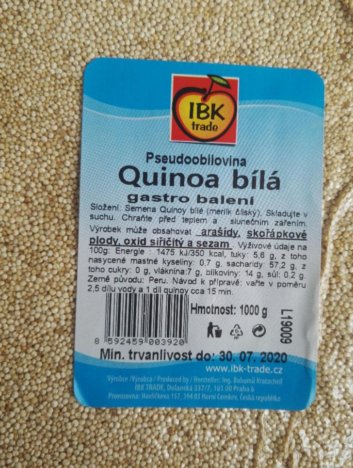 Fotografie - Quinoa bílá IBK trade