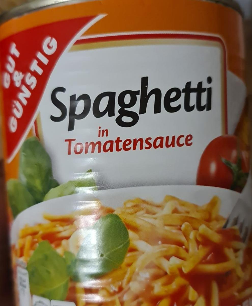 Fotografie - Spaghetti in Tomatensauce Gut&Günstig