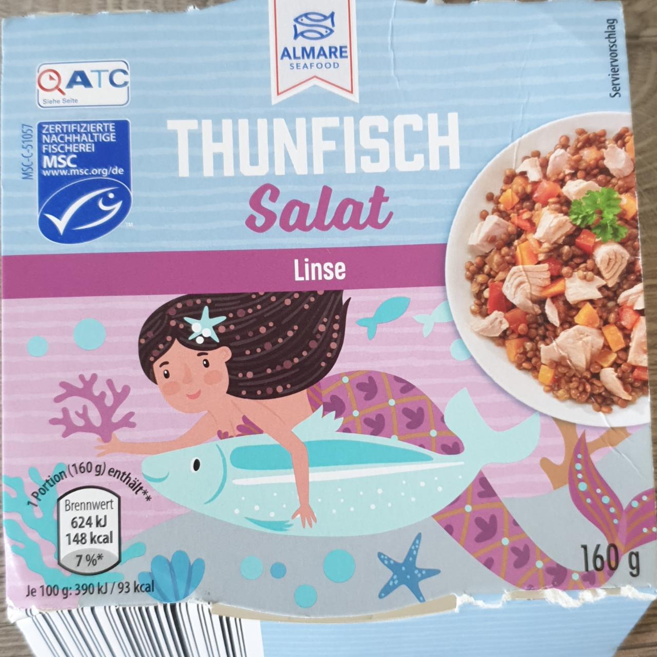 Fotografie - Thunfisch Salat Linse Almare Seafood