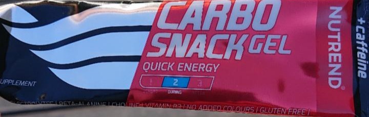 Fotografie - Carbo Snack gel blue raspberry Nutrend
