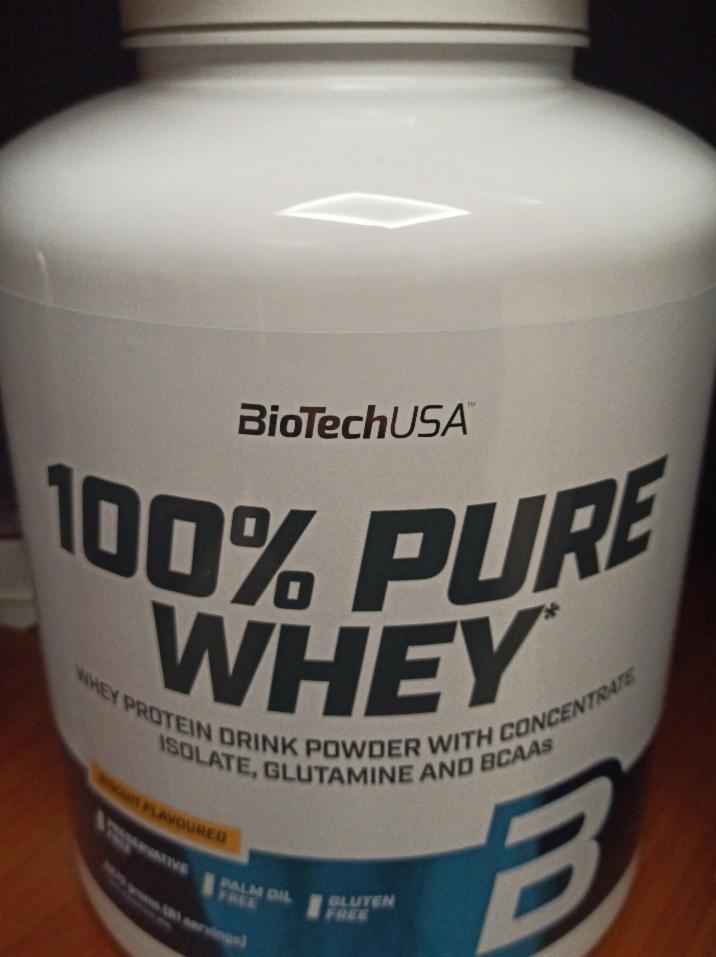 Fotografie - 100% Pure Whey Protein Biscuit BioTech USA