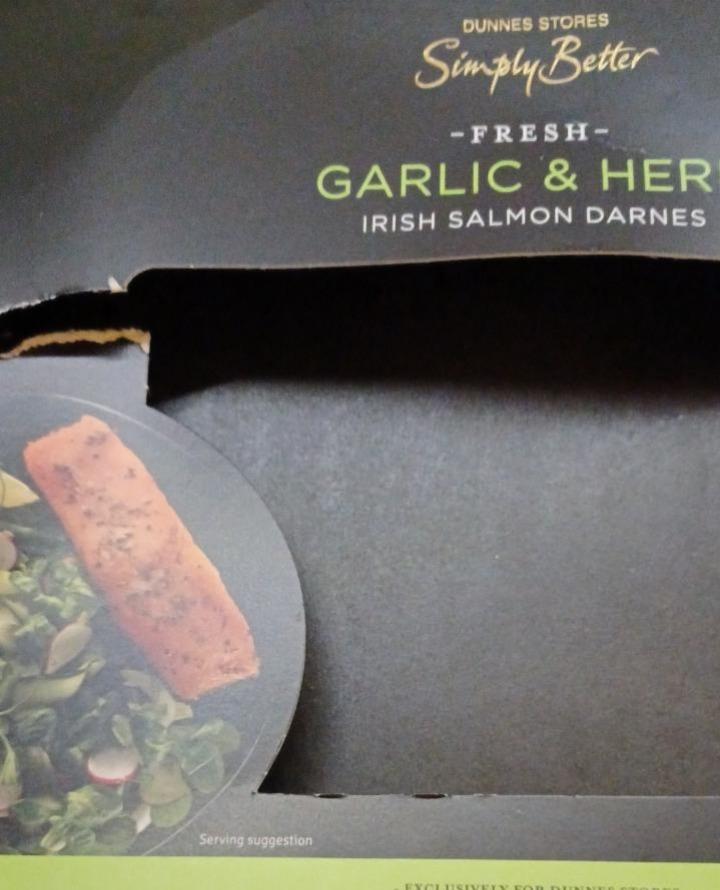 Fotografie - fresh garlic & herb irish salmon darnes Simply Better