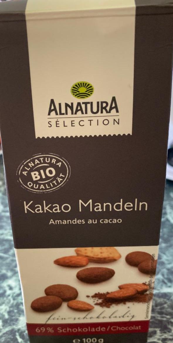 Fotografie - Kakao Mandeln 69% Schokolade Alnatura Selection