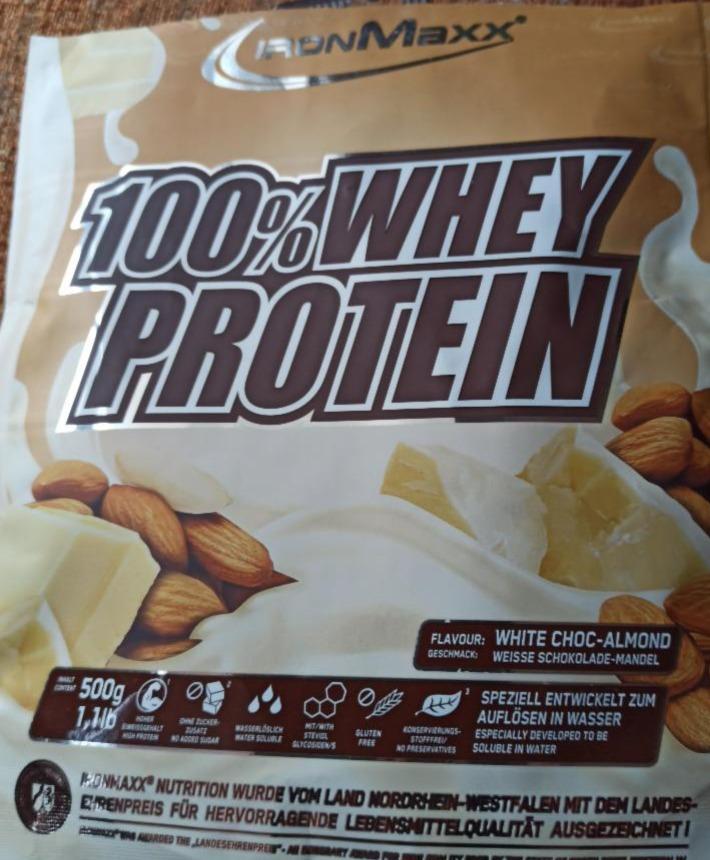 Fotografie - 100% Whey Protein White Choc-Almond IronMaxx
