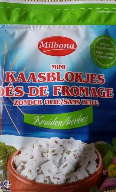 Fotografie - Kaasblokjes dés de fromage Milbona