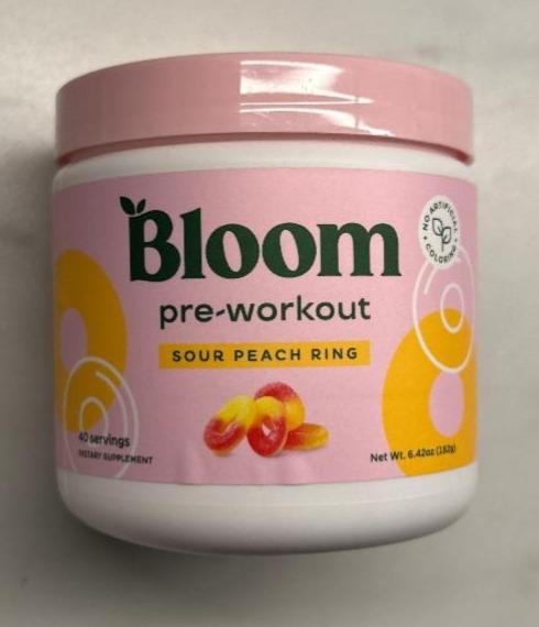Fotografie - Pre-workout sour peach ring Bloom