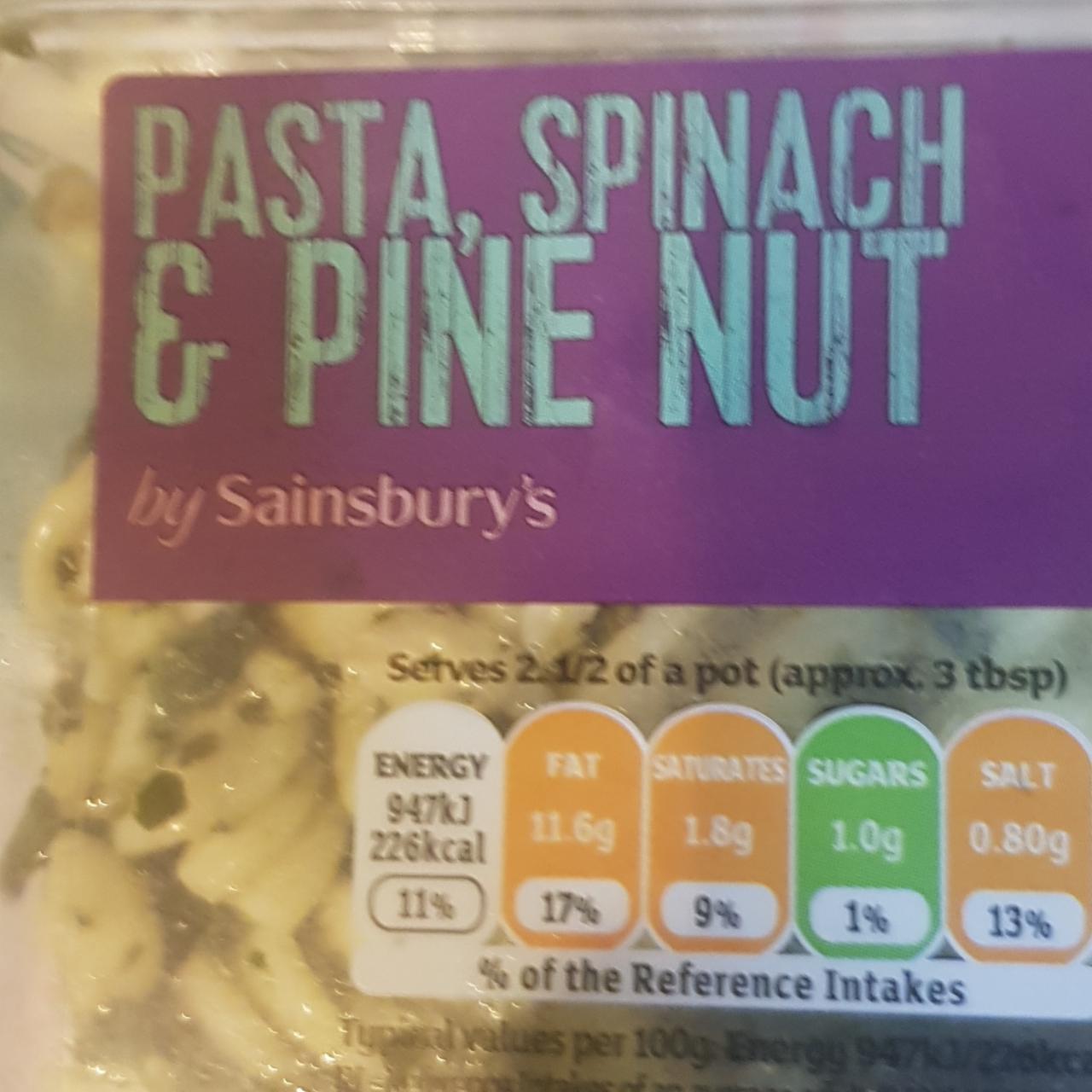 Fotografie - Pasta, Spinach & Pine Nut by Sainsbury's
