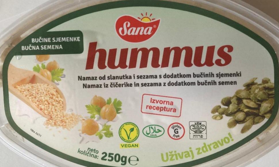 Fotografie - Hummus bučna semena Sana