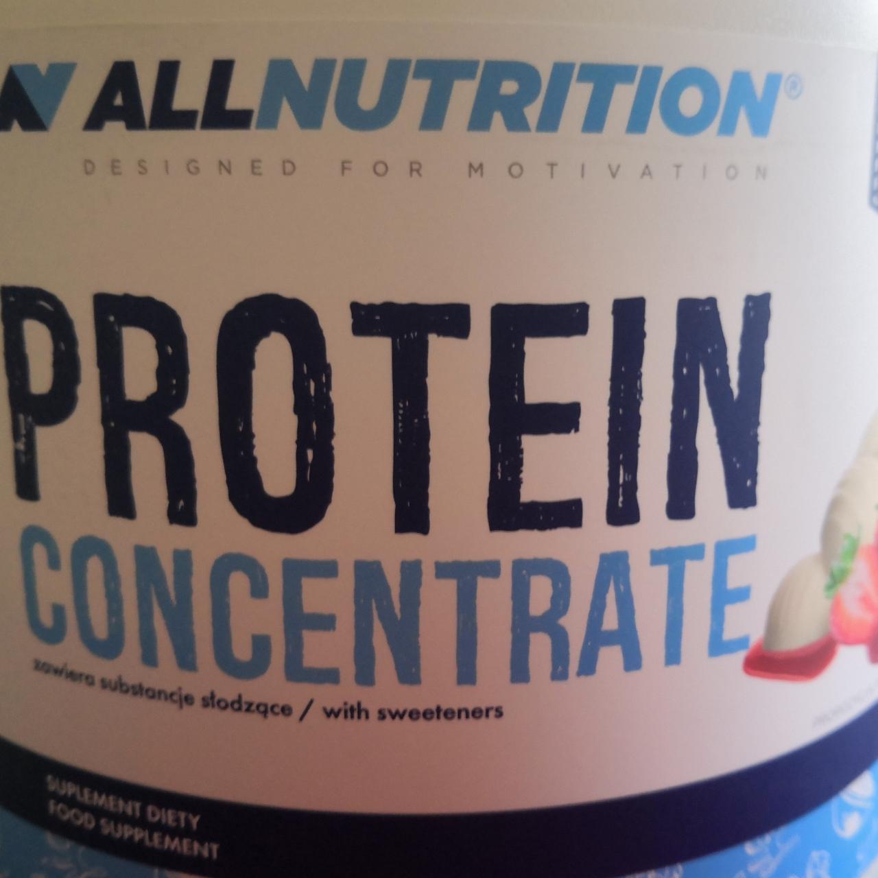 Fotografie - Protein Concentrate White Chocolate Strawberry Allnutrition