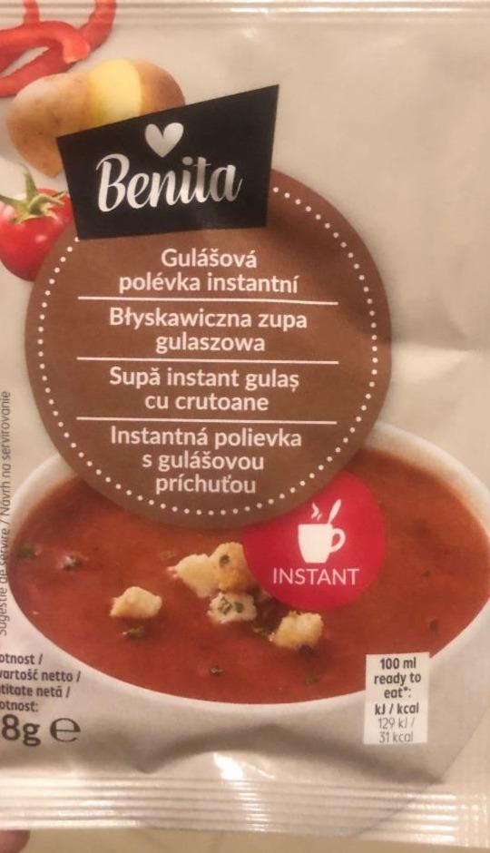 Fotografie - gulášová polévka instantní Benita