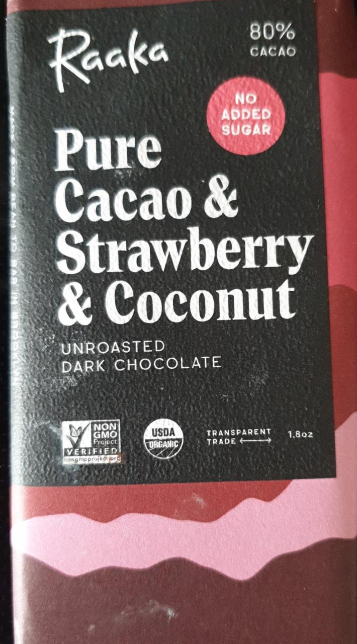 Fotografie - Pure Cacao & Strawberry & Coconut Raaka