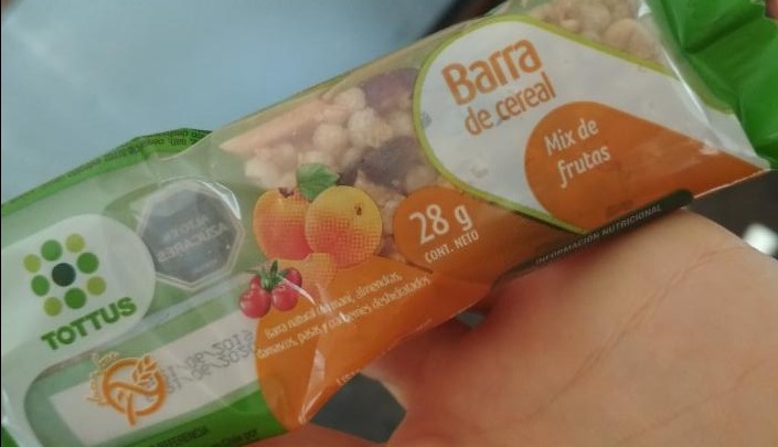 Fotografie - Barra de cereal Mix de frutas Tottus