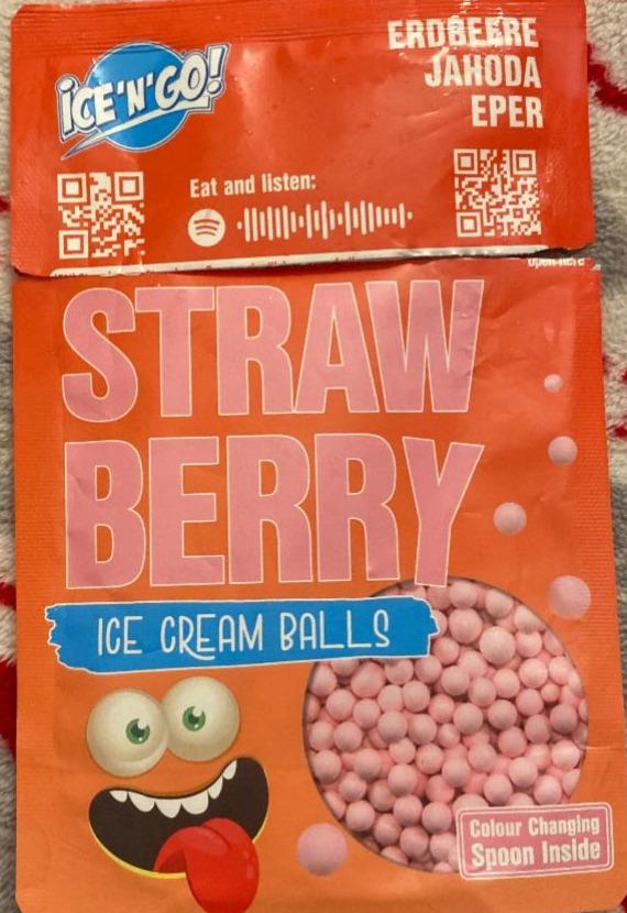 Fotografie - Strawberry Ice cream balls Ice'n'go
