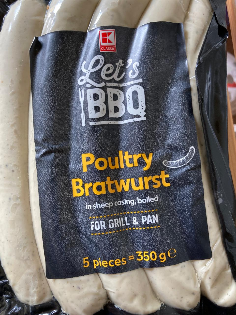 Fotografie - Let's BBQ Poultry Bratwurst K-Classic