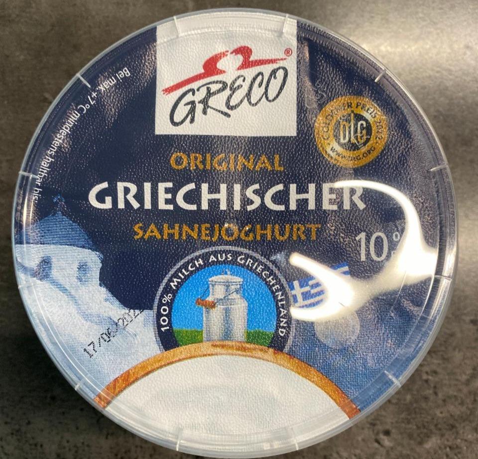 Fotografie - Original Griechischer Sahnejoghurt 10% Greco