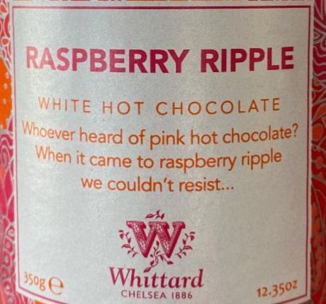 Fotografie - Raspberry Ripple White hot chocolate Whittard