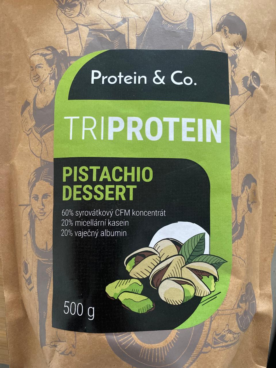 Fotografie - Triprotein Pistachio dessert Protein & Co.